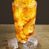 Leaf & Milk - Peach Passion Bubble Tea